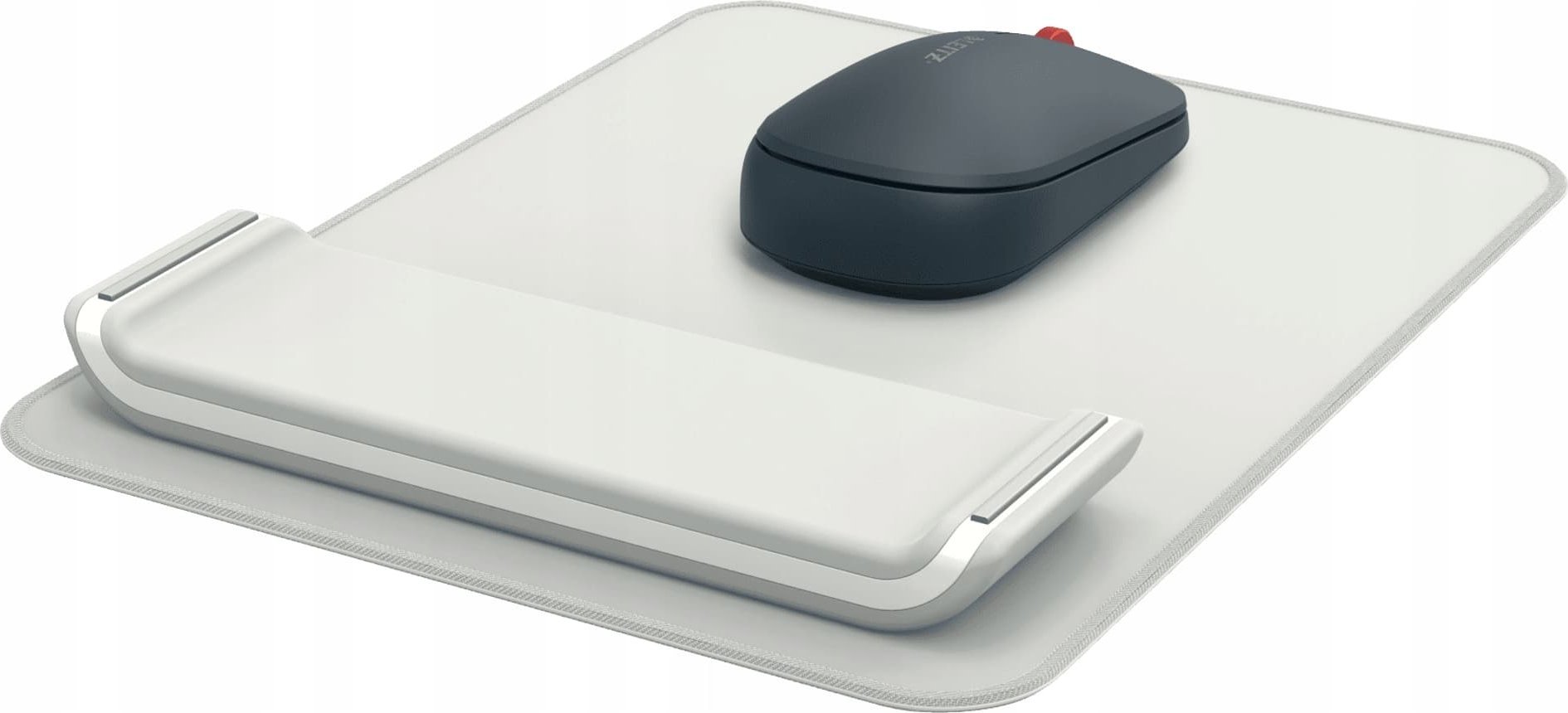 Mousepad ergonomik Leitz Ergo, me mbështetëse kyçi të rregullueshme, gri e çelur