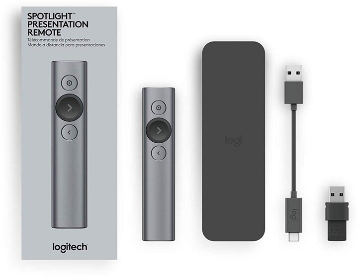 Prezantues Logitech Spotlight, i hirtë