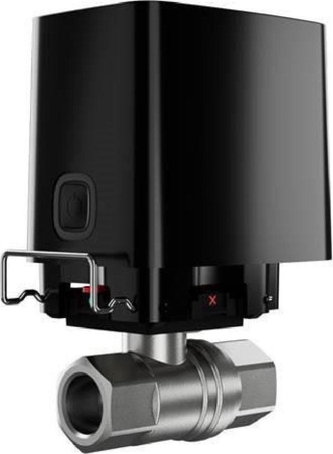 Valvul inteligjente uji Ajax WaterStop Jeweller, 1/2" DN15, pa tela, e zezë