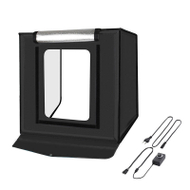Tendë fotografike Puluz Shadowless 40cm, LED 4400 lumen, e zezë