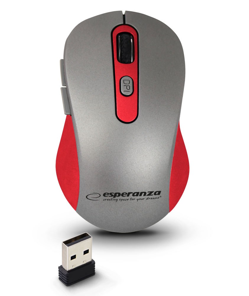 Maus Esperanza EM131R, RF Wireless, i hirtë 2