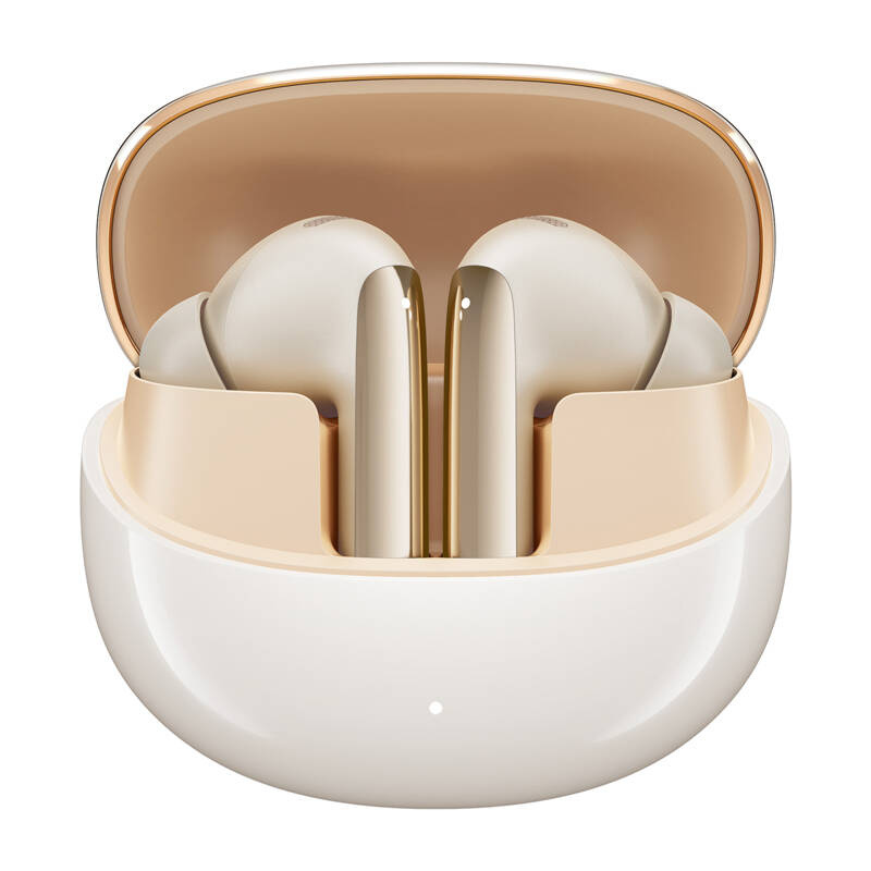 Kufje wireless QCY MeloBuds Pro, Hybrid ANC 46dB, Hi-Res LDAC, ngjyrë gold