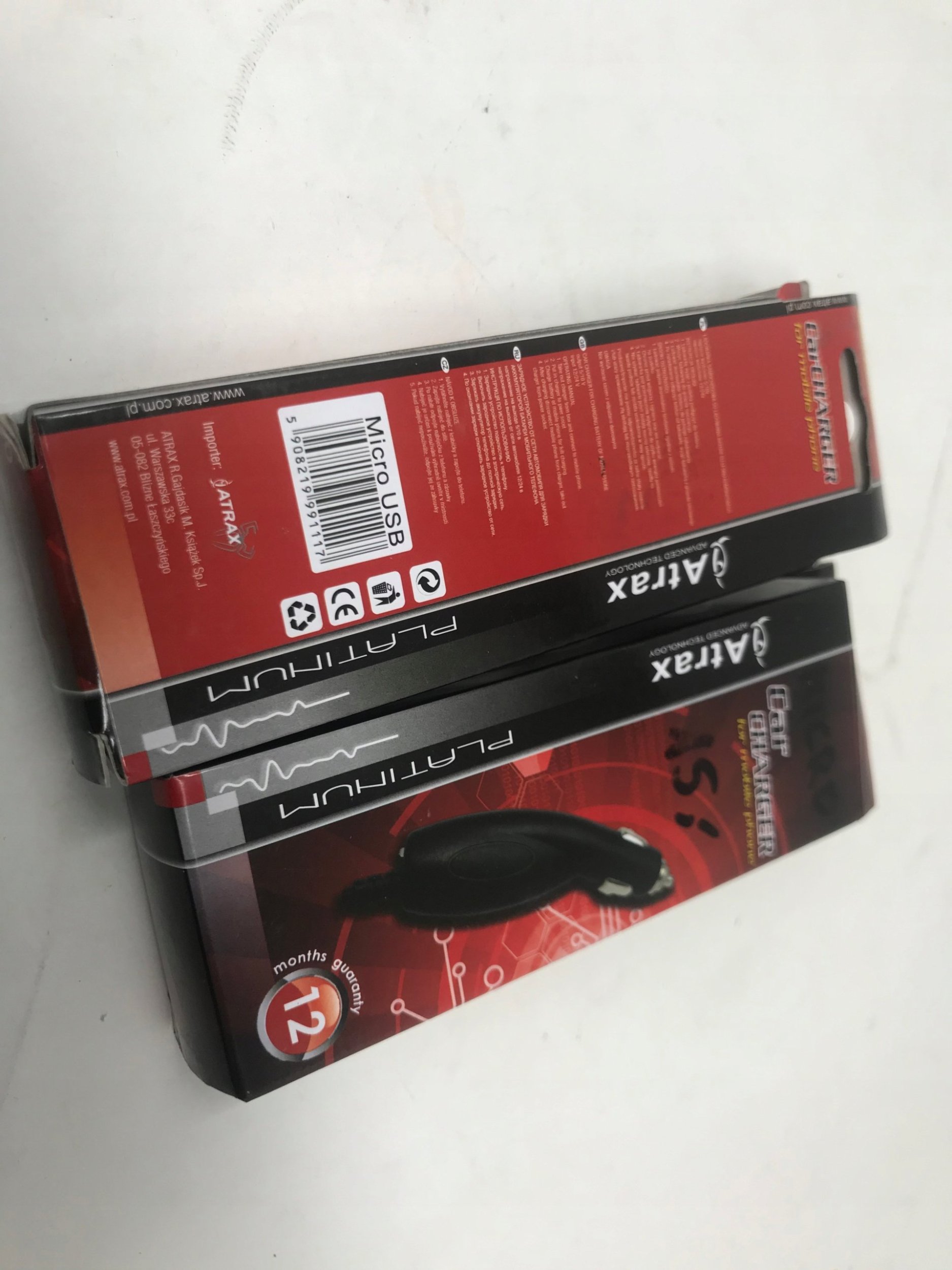 Karikues veture ATX Platinum Premium, 12/24V, 1A, me kabllo micro USB, i zi