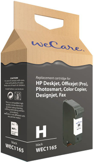 Patronë boje Wecare 51645AE, kompatibël me HP 45, 45 ml, e zezë