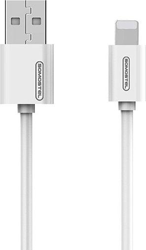 Kabllo Somostel, USB - Lightning, 1.2m, e bardhë