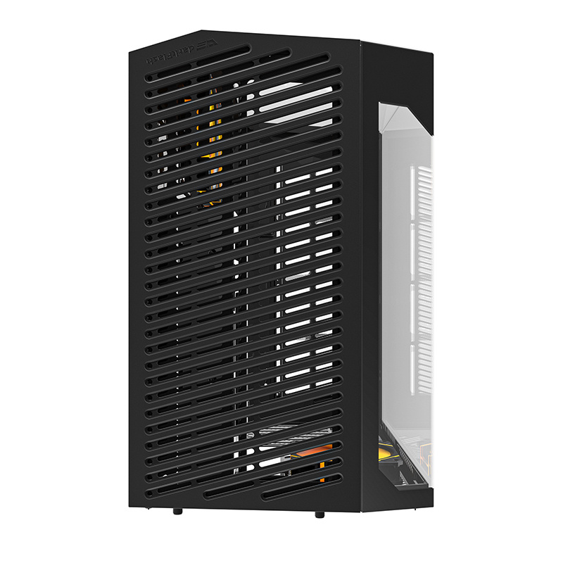 Kasa PC DarkFlash DY470 ATX, kub, 4 ventilatorë ARGB, e zezë