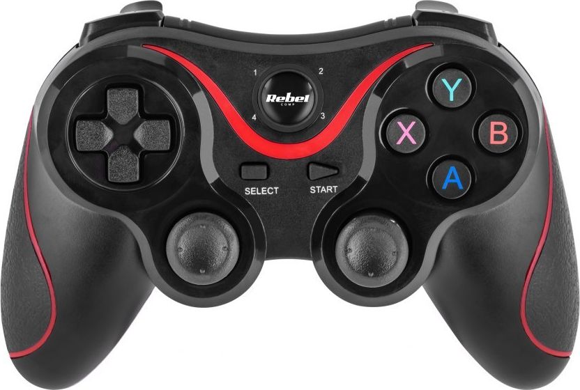 Gamepad Rebel Comp, безжичен, Bluetooth, црн