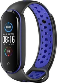 Rrip dore Beline për Xiaomi Mi Band 7 6 5, silikoni, black blue