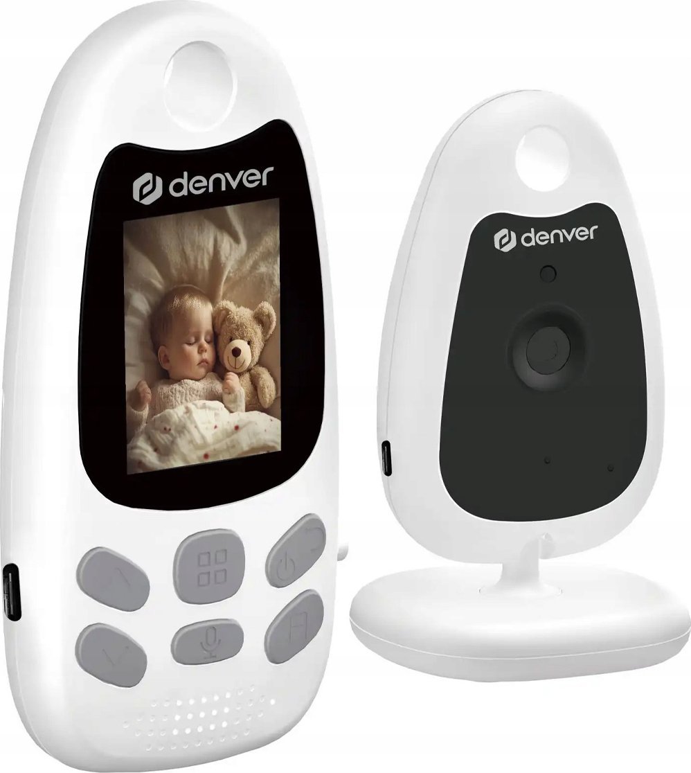 Kamerë bebesh Denver BC-250, wireless 2.4GHz, ekran 2", e bardhë