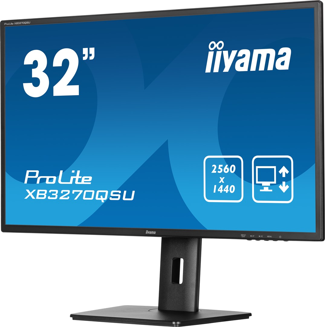 Монитор iiyama ProLite XB3270QSU-B1, 32", 2560 x 1440, 100 Hz, i zi