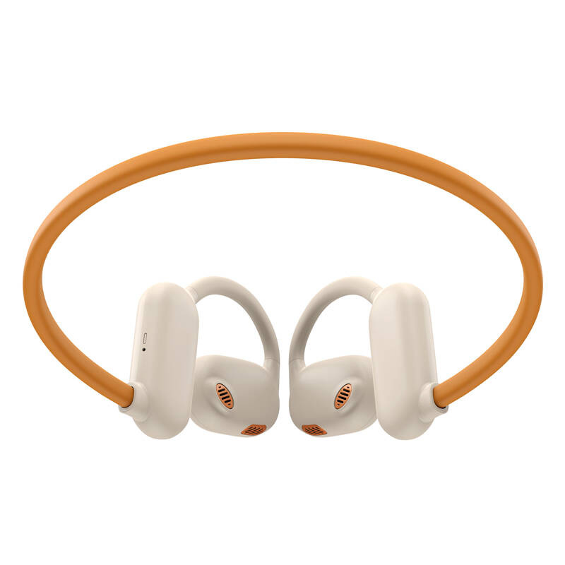 Kufje Bluetooth Havit E553BT, pa tela, 16.5 orë bateri, bezhë