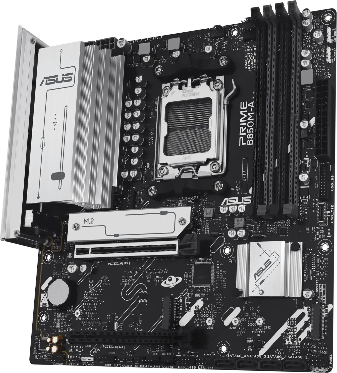Pllakë amë ASUS PRIME B850M A CSM, DDR5, PCIe 5.0, mATX