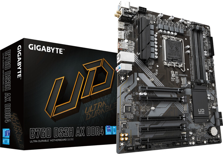 Pllakë amë GIGABYTE B760 DS3H AX DDR4 - Intel B760