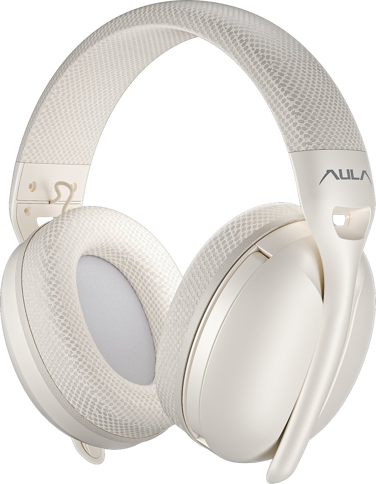 Kufje wireless AULA S6, me mikrofon, Bluetooth, bezhë Milk Tea