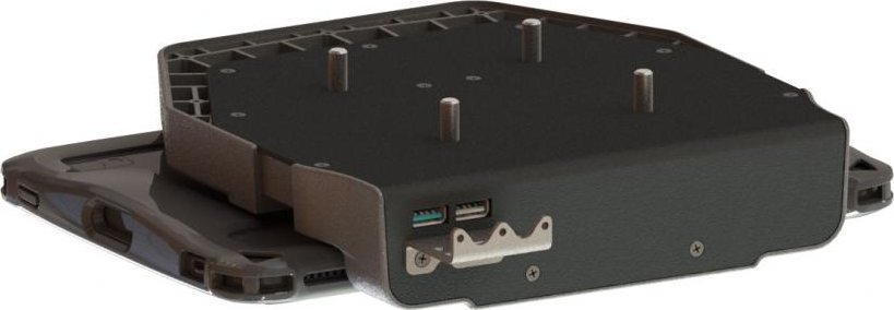 Док станица за таблет Гамбер-Џонсон 7160-1807-00, за Зебра ET4X, со 2 USB порти, црна