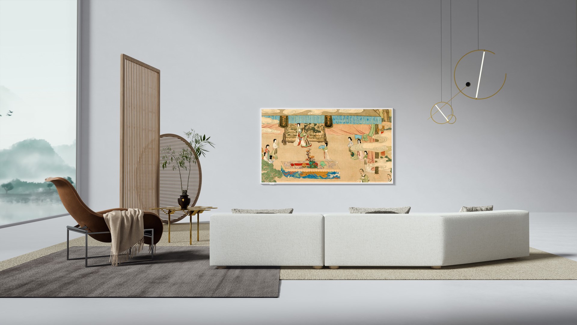 Televizor TCL 55A300W NXTFrame, 55", QLED Pro 4K UHD, i artë