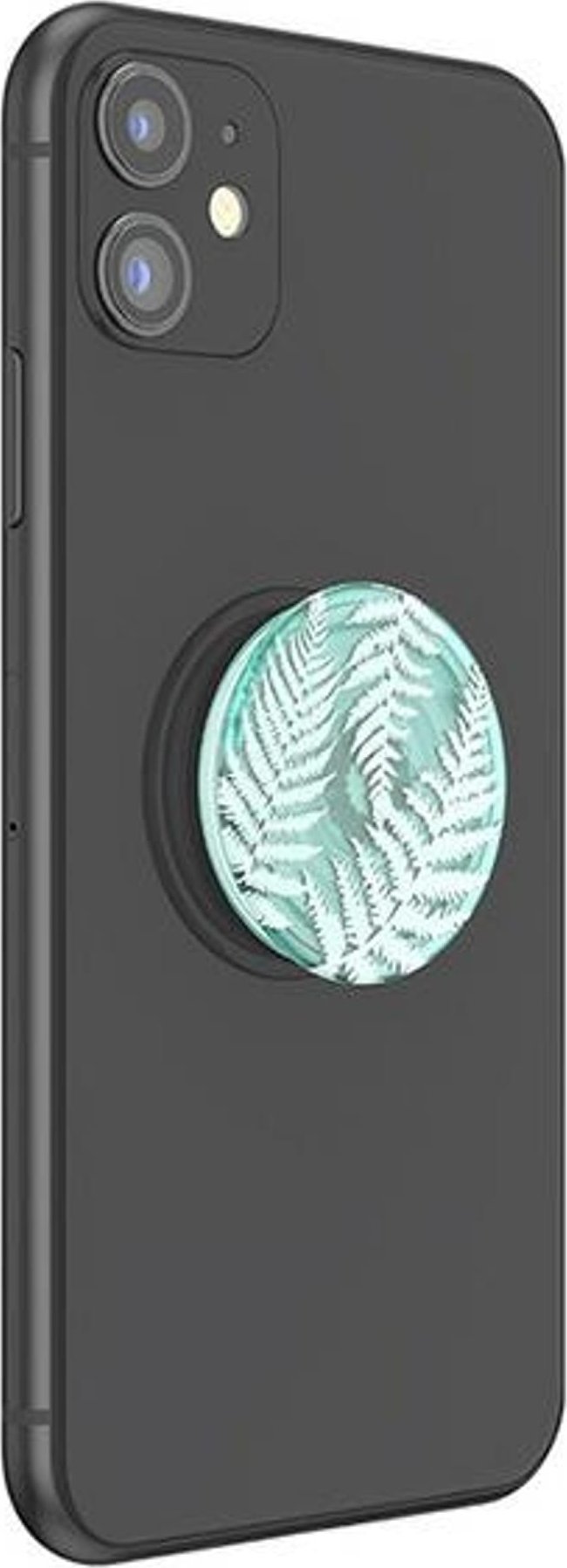 Mbajtëse telefoni PopSockets PlantCore Translucent Fern, ngjitëse, transparente jeshile