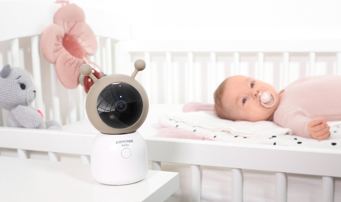 Kujdestare elektronike për bebe Concept KIDO KD4010, ekran 5" LCD, Wi-Fi, e bardhë