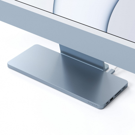 Docking station Satechi Slim USB-C për Apple iMac 24", i kaltër
