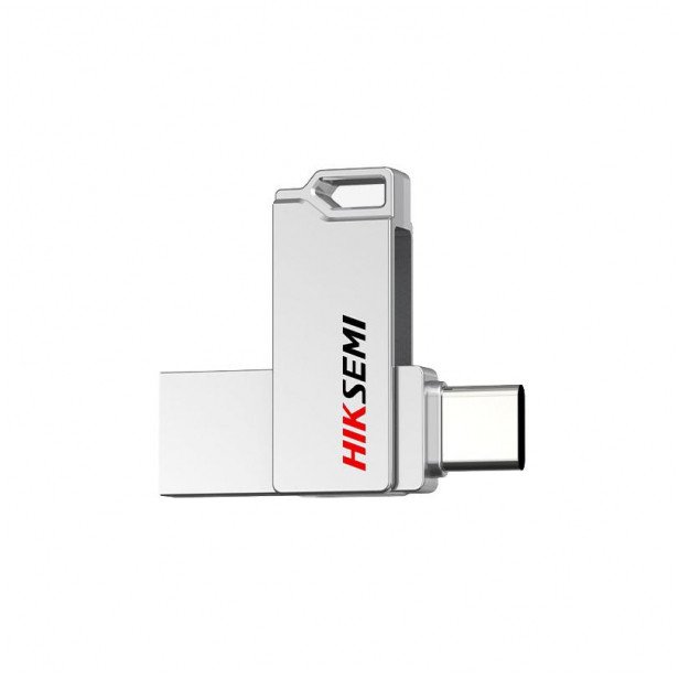 USB HIKSEMI E327C, 128GB, USB 3.2, argjendtë