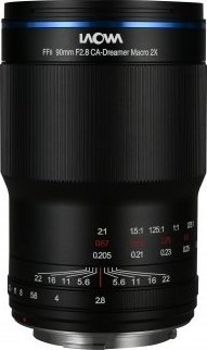 Objektiv Laowa 90mm f/2.8 2x Ultra Macro APO për Canon RF, full frame, i zi