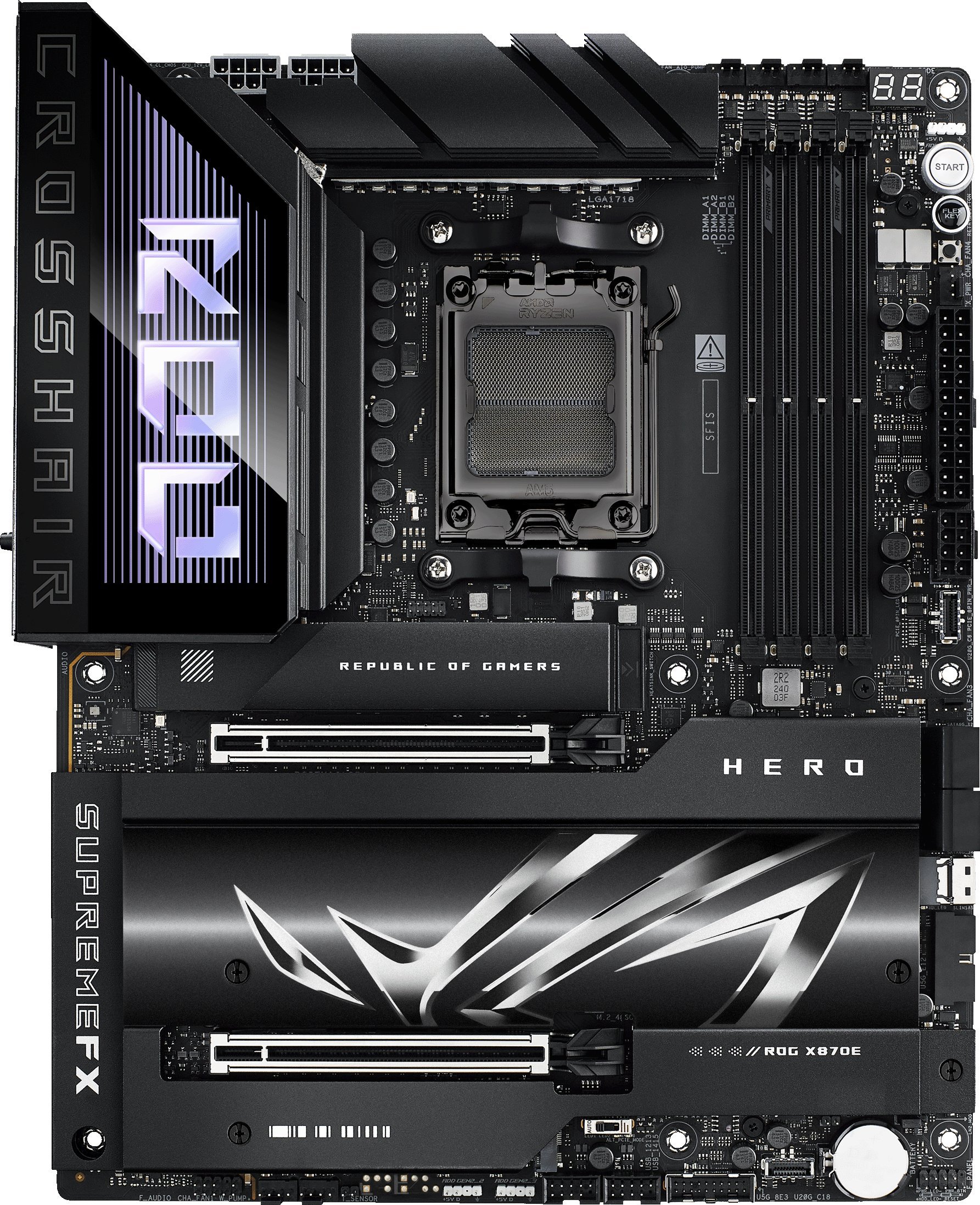Pllakë amë ASUS ROG Crosshair X870E Hero