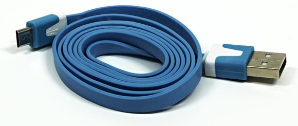 Kabllo Logo USB-A - microUSB, 1 m, e kaltër