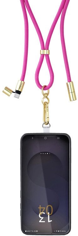 Kabëll USB C Intenso, 60W, 480 Mbps, najlon, i rregullueshëm, rozë
