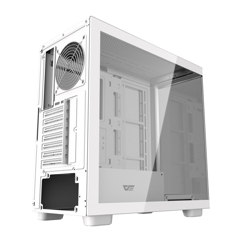 Kabinet kompjuteri DarkFlash DS900G, ATX, xham i temperuar, i bardhë