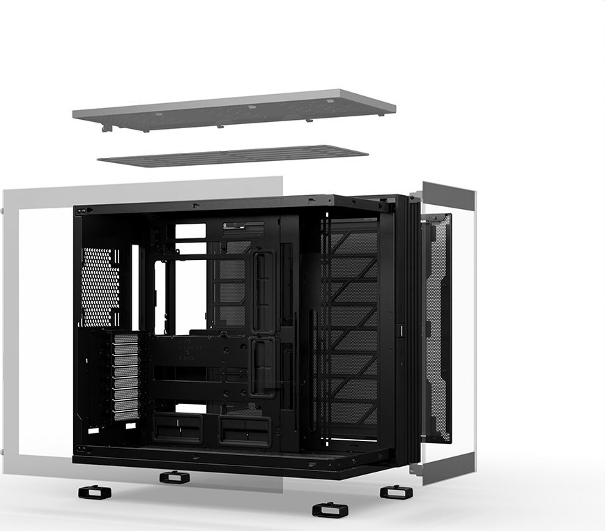 Kasa PC Be Quiet! Light Base 900 DX, Full Tower, ARGB, e zezë