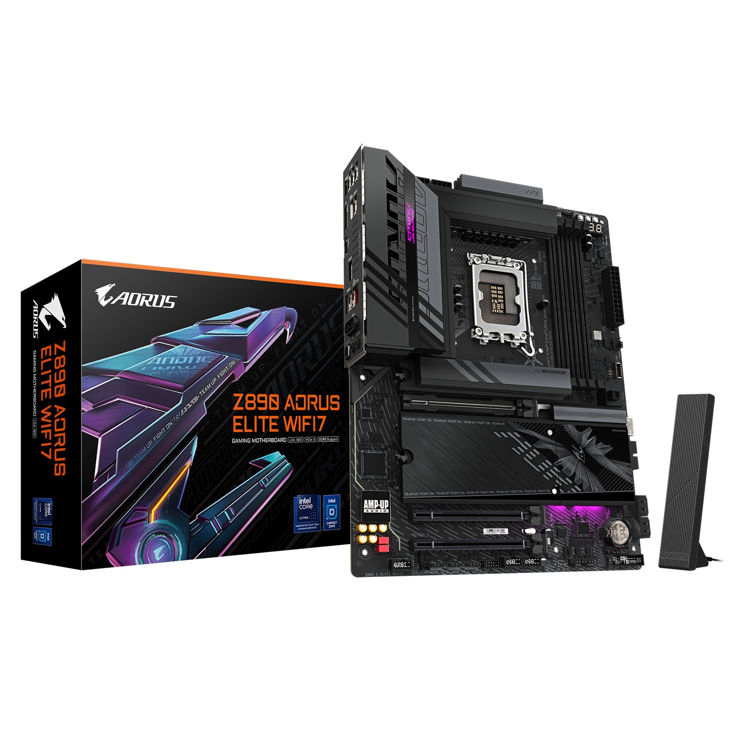Pllakë amë Gigabyte Z890 AORUS ELITE WiFi7, ATX, LGA 1851, DDR5 9200 MT/s, PCIe 5.0, e zezë