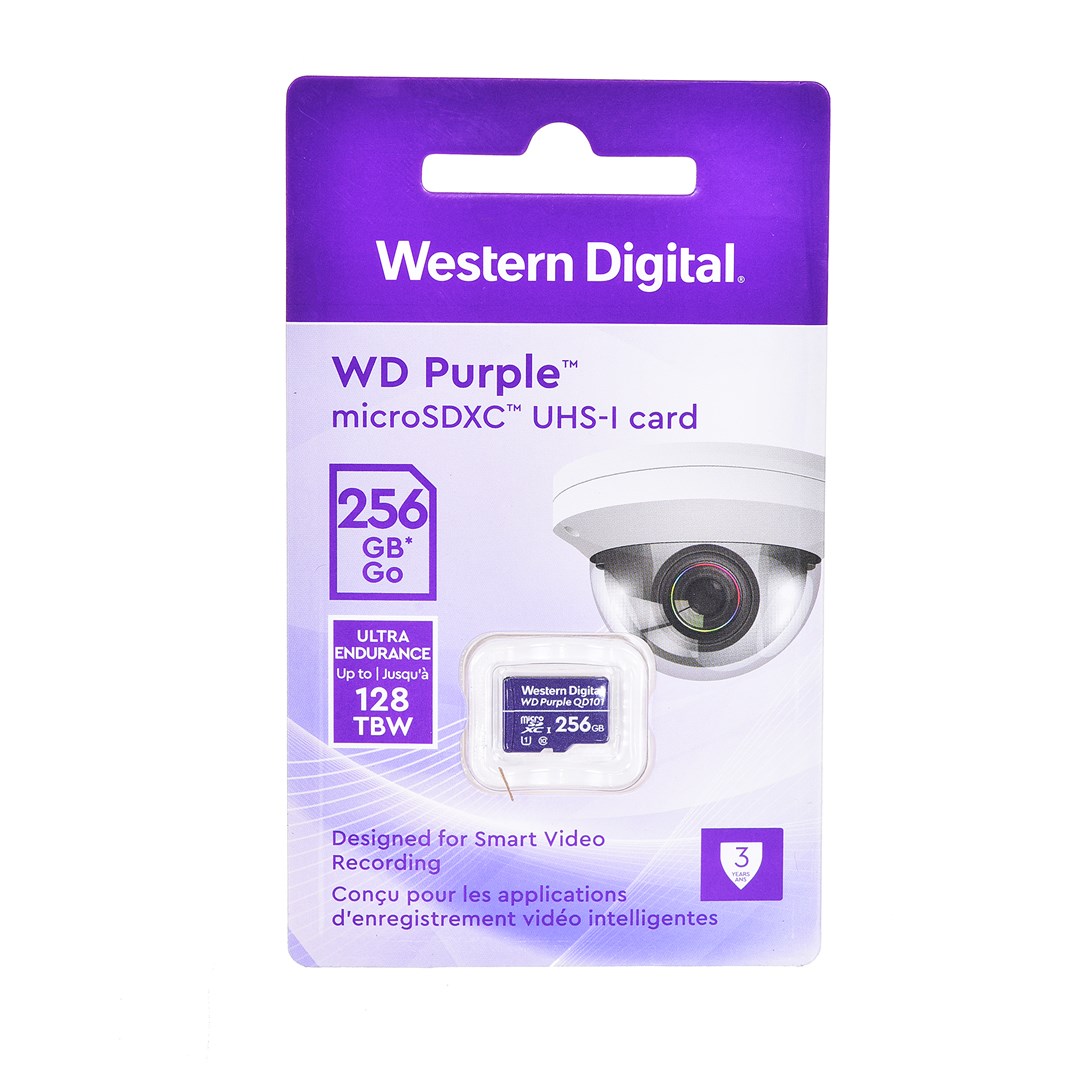 Kartë e memories WD WD Purple SC QD101, MicroSDXC, 256 GB, Class 10