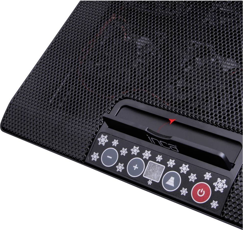Bazë ftohëse laptopi Inca INC-601GMS, 17", 6 ventilatorë, e zezë