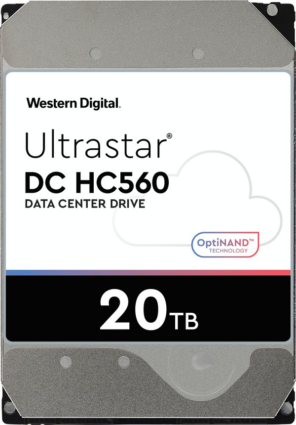 Hard Disk Western Digital Ultrastar HC560, 20TB, 3.5", 7200rpm, 512MB cache, i argjendtë