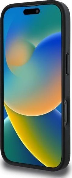 Mbulesë telefoni DKNY PU Leather Repeat Pattern, për iPhone 16 Pro, e zezë