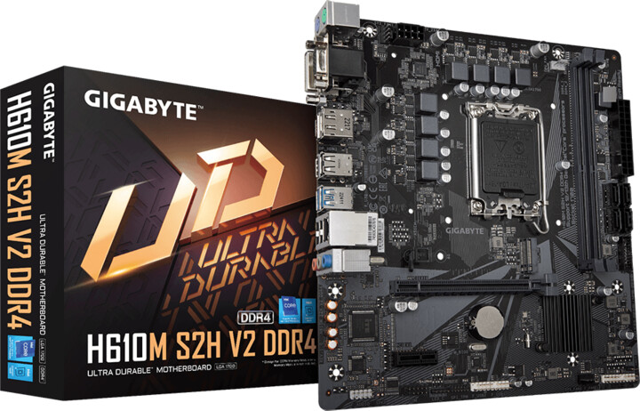 Pllakë amë GIGABYTE H610M S2H V2 DDR4 - Intel H610