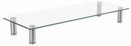 Stendë monitori Gembird Glass Stand M, xham, 20kg, e zezë