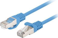 Сет мрежни кабли Lanberg Patchcord, CAT.6 FTP, 1m, 10 парчиња, сина