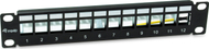Patch panel LevelOne Equip 769331, 12 porta Keystone, i mbrojtur, i zi