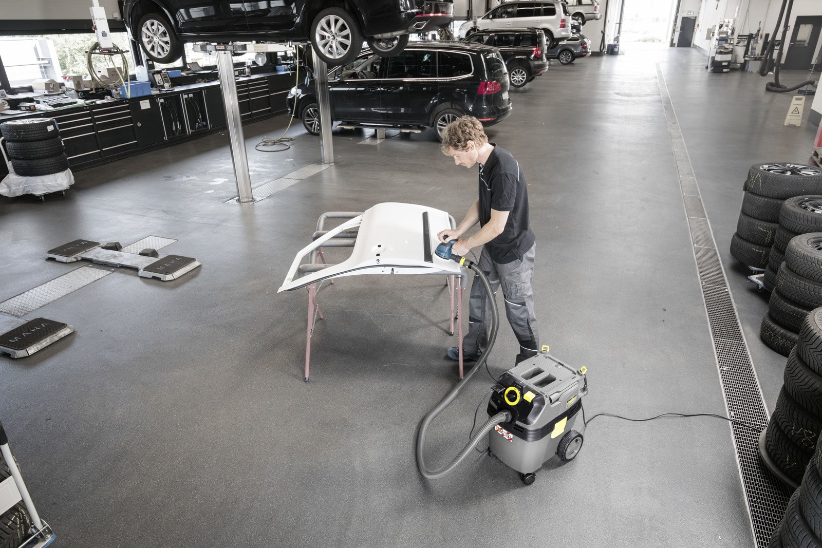 Fshesë industriale Karcher NT 30/1 Ap Te L, 30L, klasë pluhuri L, e verdhë
