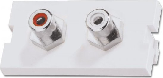Modul audio LINDY 2 x Phono Snap-in, 2 porta, i artë