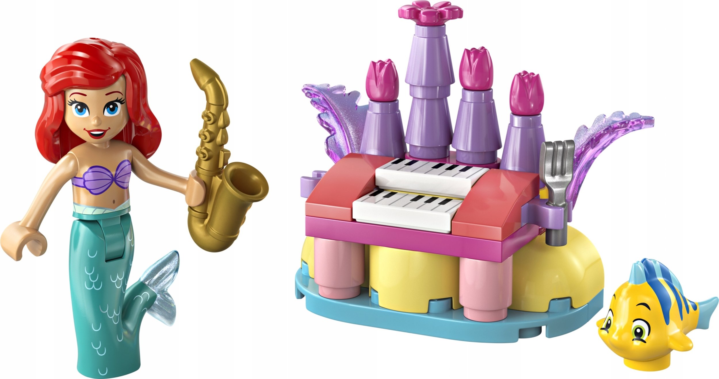 Set LEGO Disney Ariel and Flounder Birthday Music Fun 30720, 35 pjesë, për fëmijë