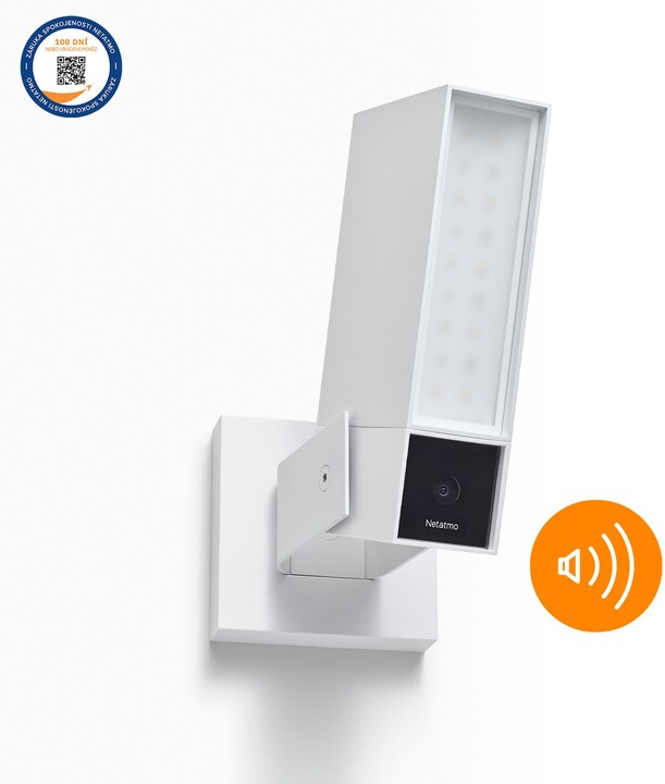 Kamerë e jashtme me sirenë Netatmo, e bardhë