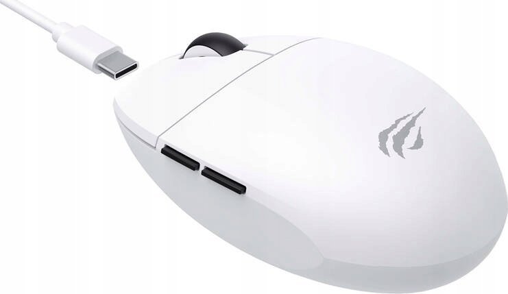 Mouse gaming pa tela Havit MS1039W, 7400 DPI, 2.4 GHz, i bardhë