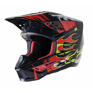 Хелмет мотокроси Alpinestars S-M5 Rash, големина M, темно сива црвена жолта неон