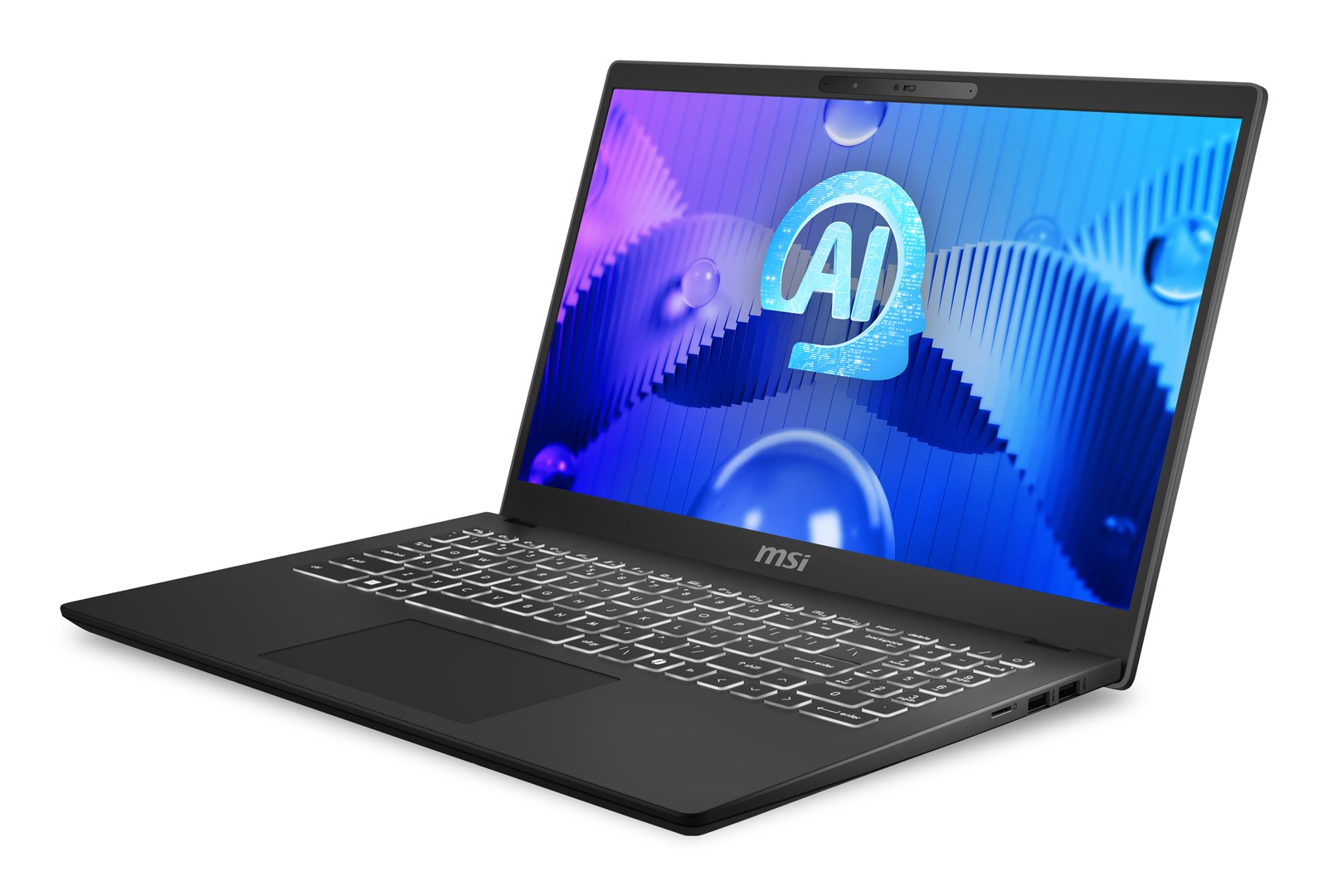 Laptop MSI Modern 15 H AI C1MOG, 15.6", Intel Core Ultra 5, 16GB RAM, 512GB SSD, i zi