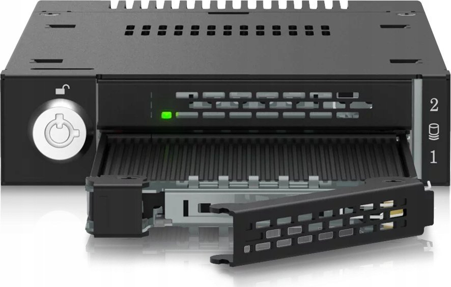 Kasetë mobile rack ICY Dock MB834MK B V2, 2 porta M.2 NVMe, PCIe 4.0, e zezë