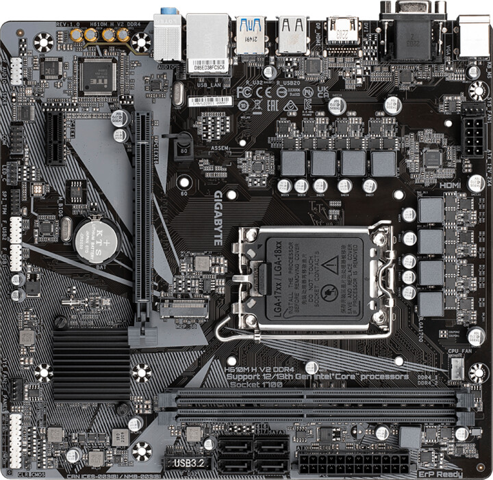 Pllakë amë GIGABYTE H610M H V2 DDR4 - Intel H610