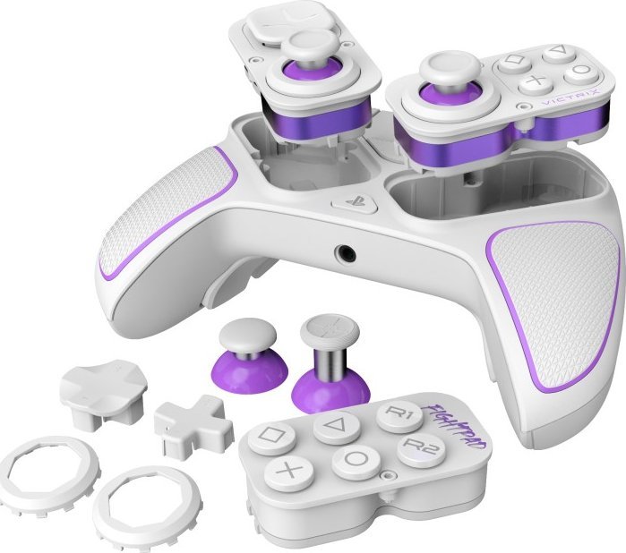 Kontroller Victrix PS5 Pro BFG, wireless / me kabllo, i bardhë