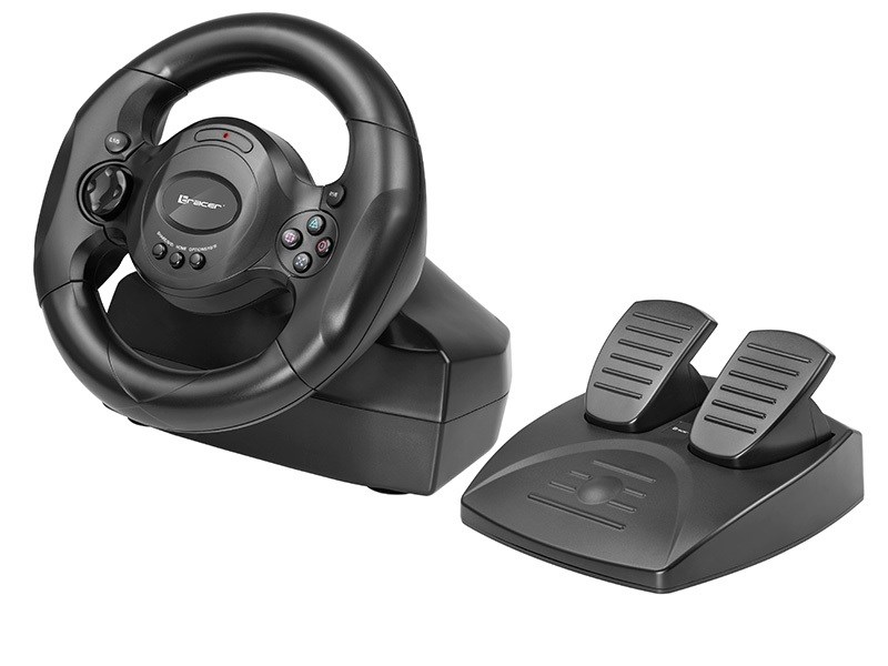 Timoni lojërash Tracer Rayder TRAJOY46765, PC PS3 PS4 Xbox One, vibrim, i zi